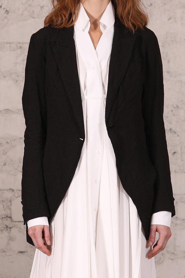 marc le bihan tie trim jacket 2250 E23 black